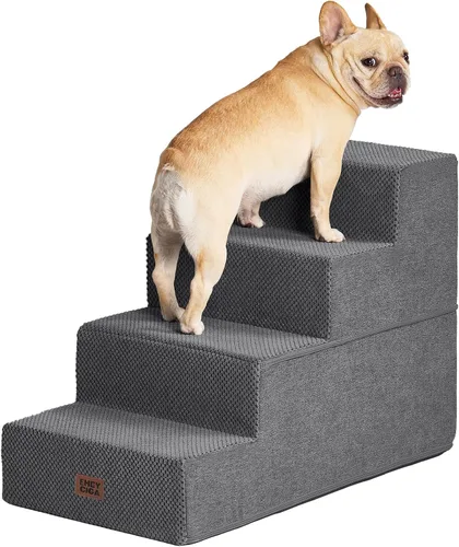 Vista 25 de EHEYCIGA Escaleras para perros pequeños de 13.5 pulgadas de alto, escalones para perros de 3 escalones para sofá y silla, escalones para mascotas