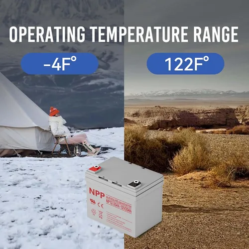 Vista 5 de NPP Batería recargable SLA AGM de 12 V 35 Ah con terminal T14 (M6), batería de plomo ácido de repuesto de ciclo profundo para Jazzy Select, silla