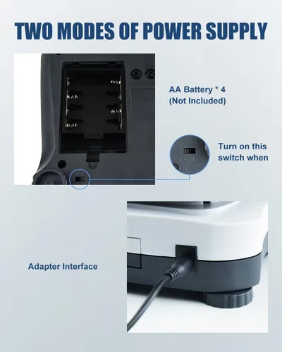 Vista 9 de GOYOJO Balanza analítica digital y escala de laboratorio, capacidad de 176.37 oz, precisión de 0.00 oz, acero inoxidable, multiunidad (g/oz/ct/lb)
