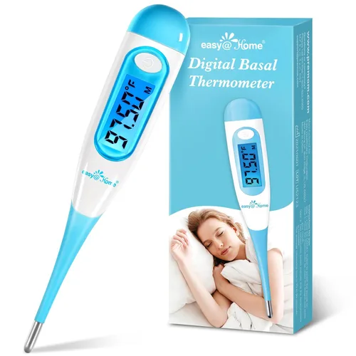 Vista 5 de Easy@Home Termómetro corporal basal para ovulación, alta precisión de 1/100 grados, termómetro BBT preciso para seguimiento natural de la ovulación