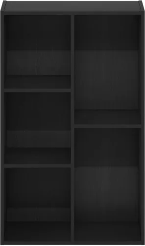 Vista 172 de Furinno - Estantería de cubos de 5 niveles serie Luder para libros y almacenamiento, color negro