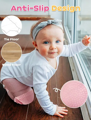 Vista 2 de BOSONER Baby Crawling Anti-Slip Knee Pads,Unisex Baby Toddlers Kneepads 5 Pairs