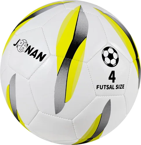 Vista 3 de Low Bounce Futsal Ball Size 4, Professional Indoor Soccer Ball with Reinforced Stitching & TPU Cover for Training, Games, Competition - Durable