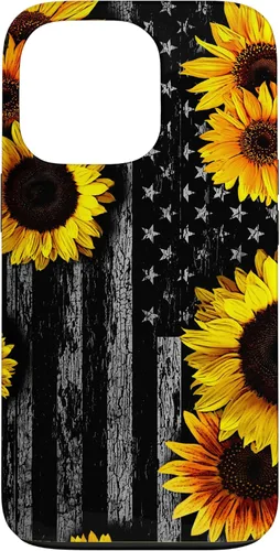 Vista 9 de American Flag with Sunflowers Case for iPhone 17