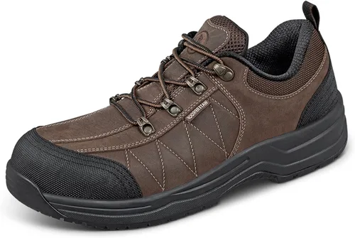 Vista 7 de Orthofeet Zapatos ortopédicos de trabajo de seguridad para hombre de Negro
