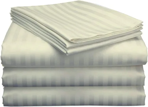 Vista 8 de Juego de sábanas de algodón de 4 piezas para todas las estaciones, color burdeos con 2 fundas de almohada, 800 hilos