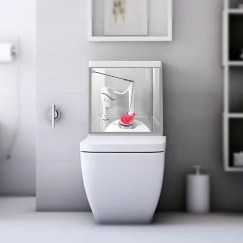 Vista 5 de Hibbent Aleta universal para tanque de inodoro de 2 pulgadas, repuesto de goma de larga duración, compatible con conservación de agua estándar
