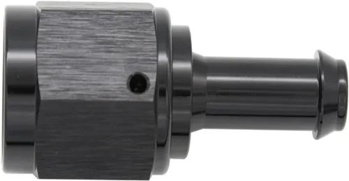 Vista 17 de Recta 6AN hembra giratoria a 1/4 "empuje en manguera adaptador de montaje de púas aluminio negro Recto