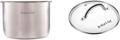 Vista 9 de Olla de cocina interior de acero inoxidable Instant Pot de 8 cuartos de galón + Anillo de sellado Instant Pot de 2 unidades de 8 cuartos de galón