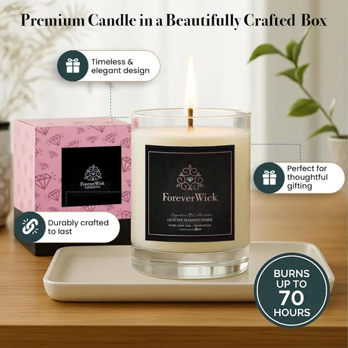 Vista 46 de Vela sorpresa de algodón de azúcar de unicornio + diamante en el interior, velas Foreverwick, velas perfumadas de soja, regalos para mujeres, vela