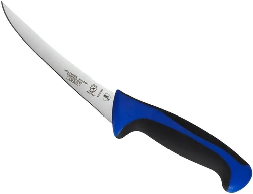 Vista 72 de Mercer Culinary Millennia Colors - Cuchillo para pan de acero inoxidable, borde ondulado de 10 pulgadas de ancho, color gris