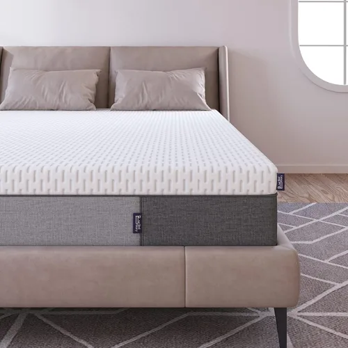 Vista 2 de BedStory Cubrecolchón firme de 3 pulgadas, tamaño individual, cubrecolchón de espuma viscoelástica de gel para aliviar la presión, diseño