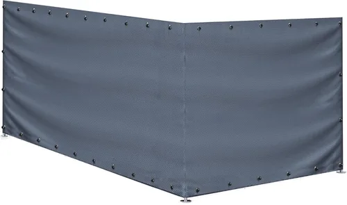 Vista 4 de NGB Funda para perrera para exteriores de 10 pies de ancho x 10 pies de largo, con múltiples cuerdas elásticas de bola, hecha de tela Oxford