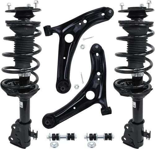 Vista 70 de Detroit Axle - Kit de extremo delantero RWD para Chrysler 300 Dodge Charge Challenger 2011-2019, 2 brazos de control inferiores traseros 2 rótulas