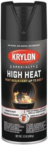 Vista 6 de Krylon Calor alto, plano, marrón, 12 oz