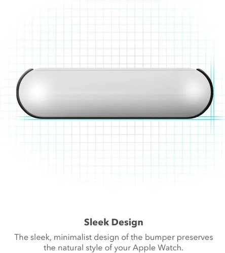 Vista 5 de ZAGG InvisibleShield Glass Elite 360 para Apple Watch Ultra 3/2/1, tamaño del reloj: cara de 1.929 in, parachoques integrado y protector de pantalla