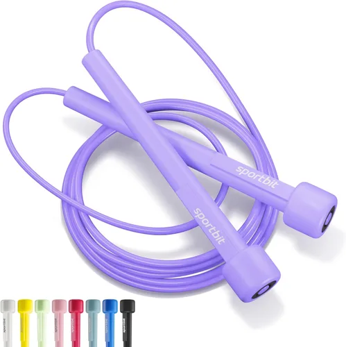 Vista 11 de Cuerda de saltar ajustable para fitness y ejercicio - Cuerda de saltar para cardio, boxeo y pérdida de peso - Cuerda de velocidad perfecta