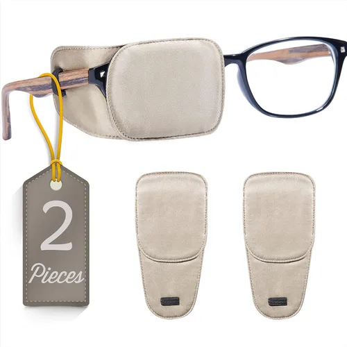 Vista 38 de Parche de ojo de seda Astropic para gafas de adultos y niños para cubrir cualquier ojo (Mediano, Violeta)