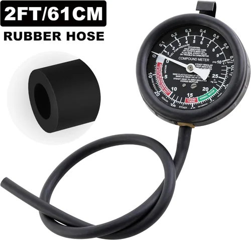 Vista 4 de Hromee Bomba de combustible y probador de vacío, kit de herramientas de diagnóstico de fugas de presión del carburador