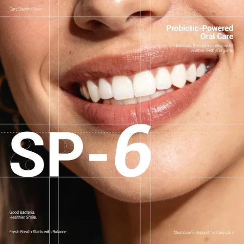 Vista 2 de MSDRWIKEY SP-6 Pasta de dientes, aliento fresco refrescante, y paquete de pasta de dientes blanqueadora 7-Pro con burbujas 6 probióticos