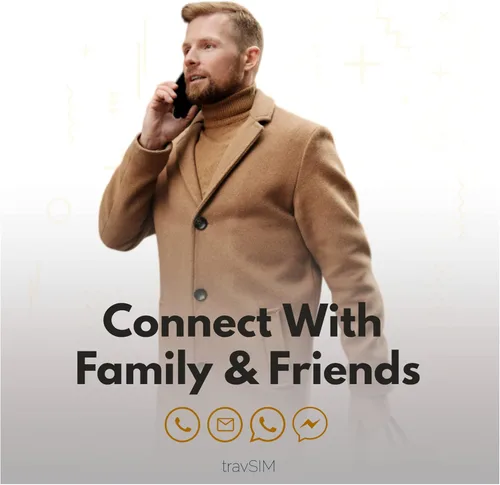 Vista 2 de travSIM Tarjeta SIM de Israel prepago Datos móviles de 12 GB a velocidades 4G/5G La tarjeta SIM israelí funciona en dispositivos iOS y Android