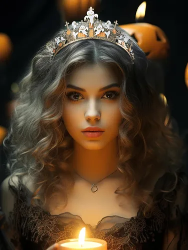 Vista 5 de SWEETV Coronas y tiaras de disfraz de Halloween para mujer, corona gótica de bruja negra, reina malvada, accesorios para el cabello