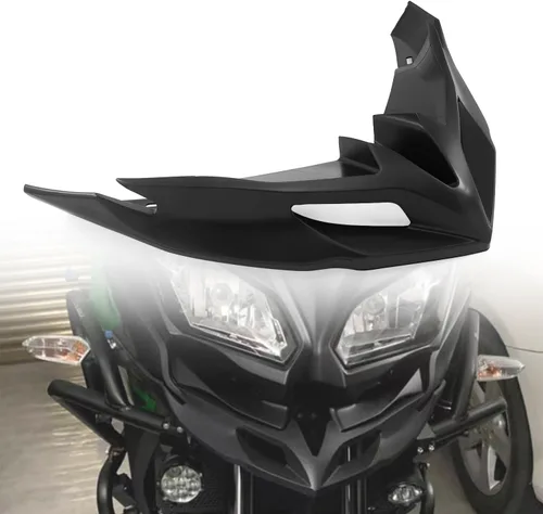 Vista 7 de HEINMO Cubierta de alerón delantero de motocicleta, cubierta aerodinámica para alerón de alas, protección de ala de viento, cubierta de pico