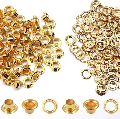 Vista 35 de Litoexpe Ojales Pequeños de 1.5MM, 200 Piezas, Ojales Autoadhesivos para Núcleos de Cuentas, Ropa, Cuero, Lona (Latón Antiguo)