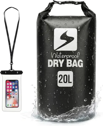 Vista 9 de Soulsfeng Mochila seca impermeable con parte superior enrollable, ligera para canotaje, kayak, viajes, playa, natación, senderismo y campamento