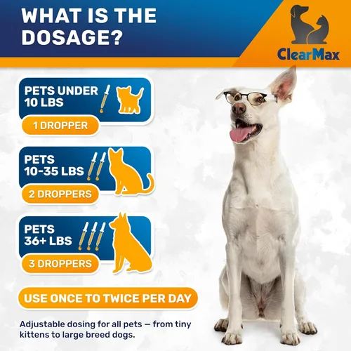 Vista 4 de Probióticos líquidos para perros y gatos – 6 mil millones de UFC apoyo digestivo para mascotas – Probióticos para perros con enzimas – Suplemento