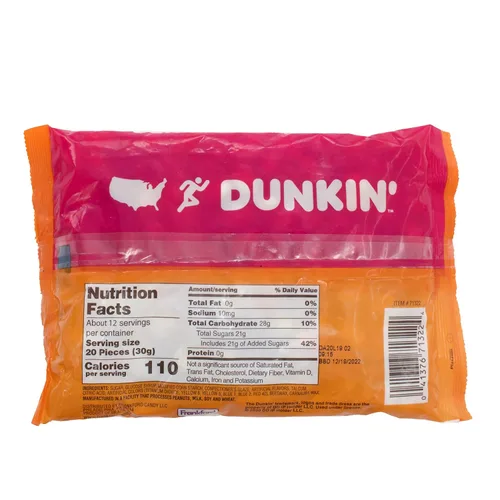 Vista 2 de Dunkin' - Caramelos de gelatina con sabor a café helado, paquete de 2, aperitivos y dulces de Frankford Candy