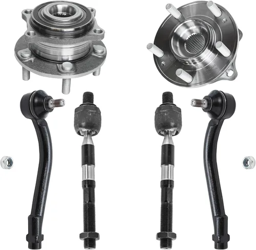 Vista 18 de Detroit Axle - Kit de 4 piezas de manguetas de dirección para Honda Civic 2006-2011, 2 manguetas de dirección delanteras y bujes de ruedas