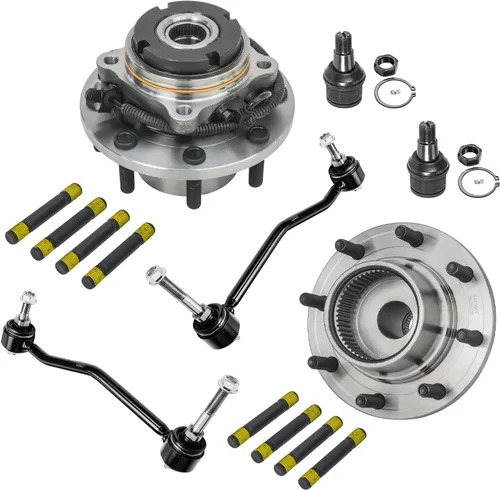 Vista 30 de Detroit Axle - Kit de 4 piezas de manguetas de dirección para Honda Civic 2006-2011, 2 manguetas de dirección delanteras y bujes de ruedas