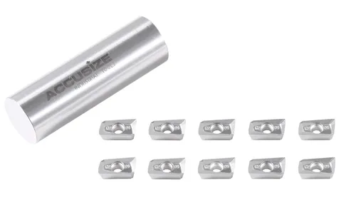 Vista 5 de Accusize Industrial Tools APKT11T308-LH Insertos de carburo para mecanizado de aluminio, juego de 10 piezas, 0058-1130x10