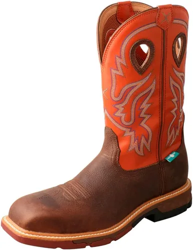 Vista 11 de Twisted X Mens 12" Nano Composite Safety Toe Western Work Boot