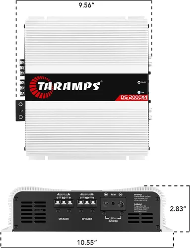 Vista 6 de Taramp's DS 2000x4 2 ohmios 2000 vatios RMS 4 canales 500x4 vatios RMS, rango completo clase D, crossover paso alto/bajo amplificador de audio