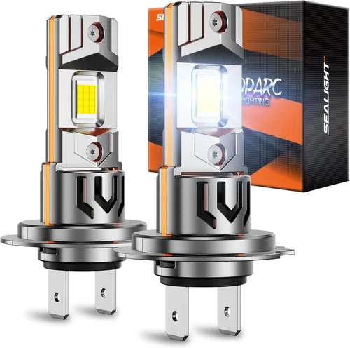 Vista 18 de SEALIGHT S6 Pro HB2 H4 - Faros antiniebla de 52 000 lúmenes, 10 veces más brillantes, con 32 chips, 80 000 horas de vida útil, luz de conducción