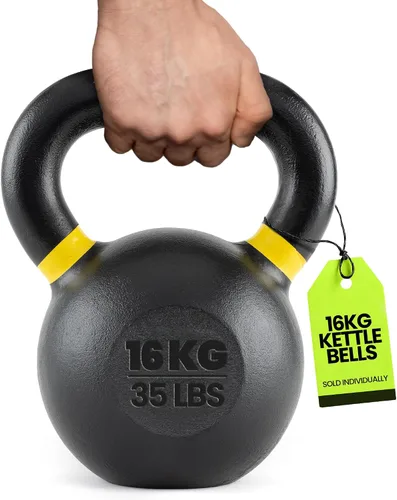 Vista 14 de Rage Fitness Single Piece Cast Iron Kettlebell, 8 to 24 kgs, Powder Coated