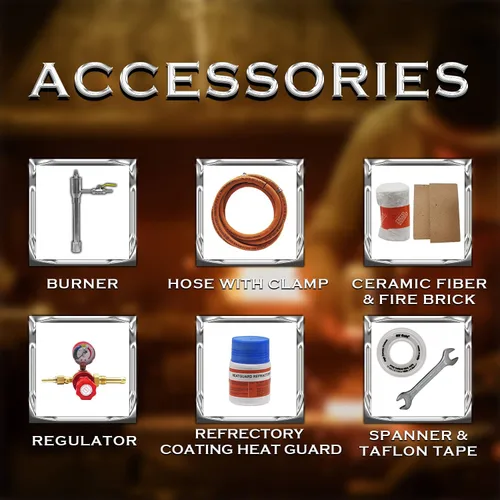 Vista 3 de Simond Store Herrería Forge Single Burner, 2600F, forja de gas propano para la fabricación de cuchillos herrería herrero herramientas