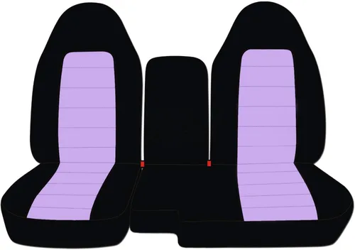 Vista 22 de Totally Covers Compatible con fundas de asiento de camión de dos tonos para Ford Ranger/Mazda Serie B 2004-2012 (banco dividido 60/40) con consola