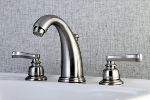 Vista 2 de Kingston Brass KB988FL Royale Grifo de lavabo generalizado con ventana emergente de latón, níquel cepillado, centro ajustable de 8 pulgadas