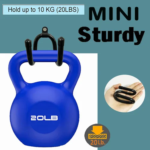 Vista 3 de Pmsanzay Paquete de 4 mini estantes de exhibición de espadas para montaje en pared, soporte para espada, gancho de espada, soporte para colgar