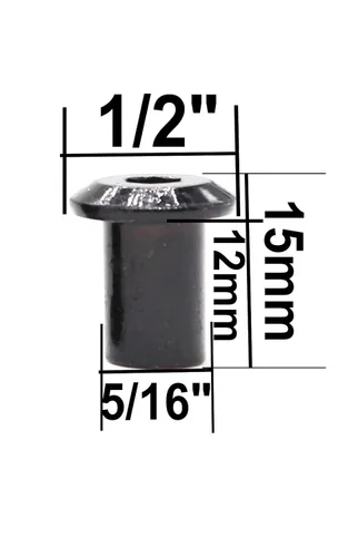 Vista 5 de binifiMux Kit surtido de 100 tuercas hexagonales M6 de cabeza Allen para muebles de cuna, tornillos de conexión M6 x 0.787 in/1.181 in/1.575