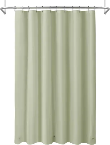 Vista 46 de Mrs Awesome - Forro de cortina de ducha azul marino con 3 imanes, cortina de ducha premium flexible y resistente de plástico para baño, ligera