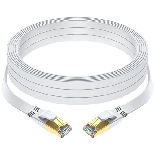 Vista 18 de Cable Ethernet Cat 8 de 6 pies, cable de red LAN de alta velocidad para interiores y exteriores, cable de red pesado de alta velocidad SFTP