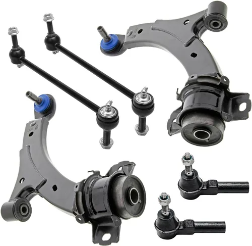 Vista 288 de Detroit Axle - Kit de extremo delantero RWD para Chrysler 300 Dodge Charge Challenger 2011-2019, 2 brazos de control inferiores traseros 2 rótulas