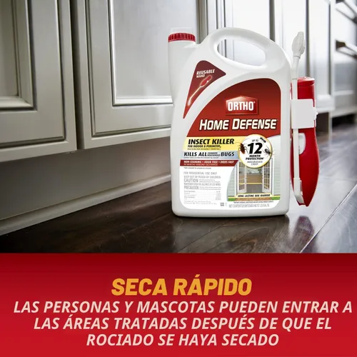 Vista 8 de Ortho Home Defense - Insecticida para interiores y perímetros2, con cómoda varita, controla hormigas, cucarachas, arañas y más, 1.33 galones