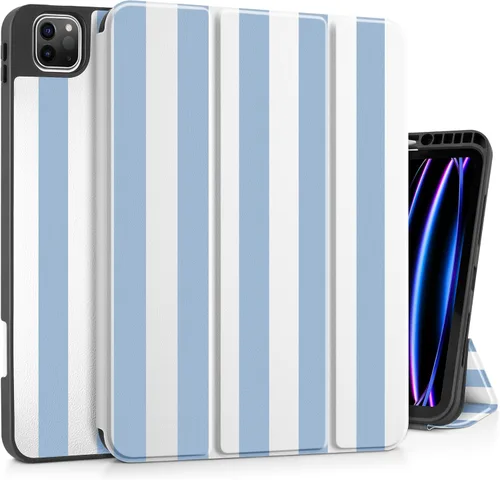 Vista 14 de Tuiklol Funda para iPad Pro de 12.9 pulgadas de 6ª/5ª/4ª/3ª/3ª generación 2022 2021 2020 2018 - Soporte para lápiz integrado, cubierta trasera