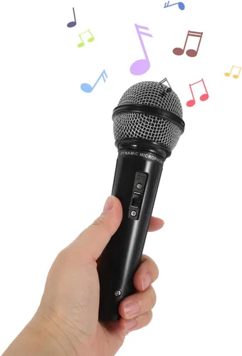 Vista 8 de Toyvian Micrófono para niños: accesorio de micrófono falso de plástico, juguete de micrófono de juego de simulación para niños pequeños - Accesorios