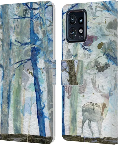 Vista 10 de Head Case Designs Officially Licensed Wyanne Quiet Nature 2 Leather Book Wallet Case Cover Compatible with Motorola Moto Edge 40 Pro